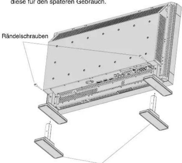 NEC MultiSync LCD3210 - Entfernen des Monitorfußes - 1