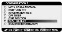 NEC MultiSync LCD3210 - OSM (On-Screen-Manager) Controls - 72