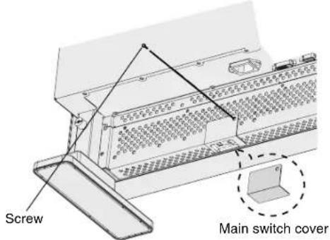 NEC MultiSync LCD3210 - To prevent the main power switch from being changed - 1