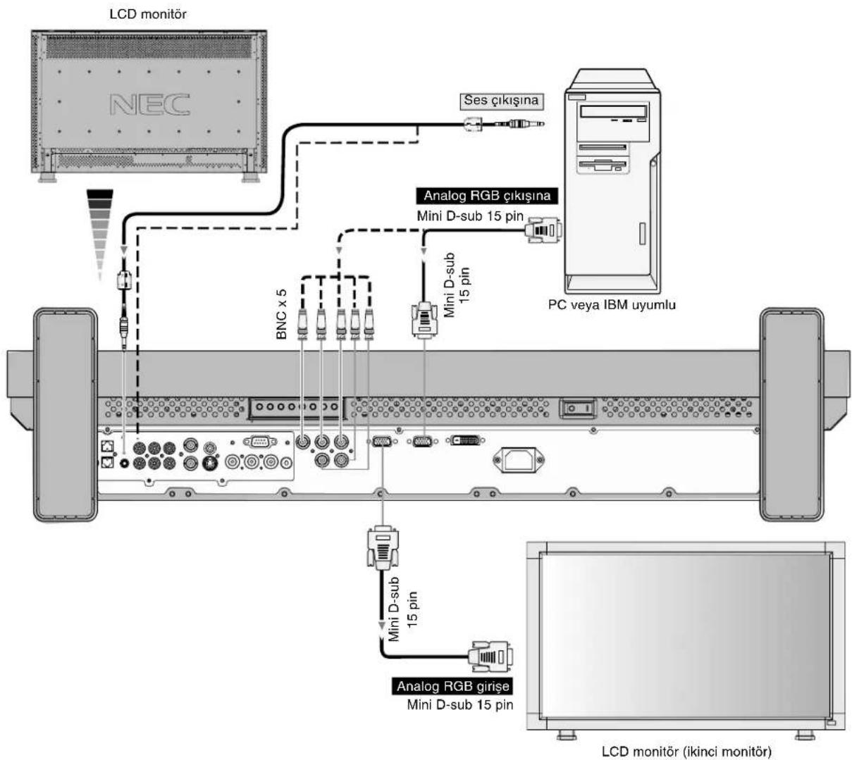 NEC MultiSync LCD3210 - LCD Monitörü Kişisel Bilgisayara Bağlamak - 1