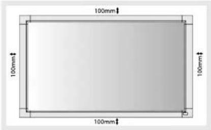 NEC MultiSync LCD3210 - Ventilatievereisten voor de montage van de behuizing - 1