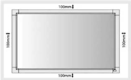 NEC MultiSync LCD3210 - Απατήσεις Αερισμού για τοποθέτηση σε κλειστό έπιπλο - 1