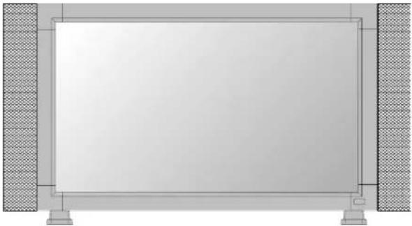 NEC MultiSync LCD3210 - Bij gebruik van externe luidsprekers - 1