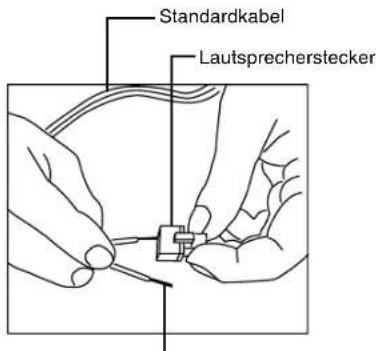 NEC MultiSync LCD3210 - Verwenden des angeschlossenen Lautsprechersteckers - 1