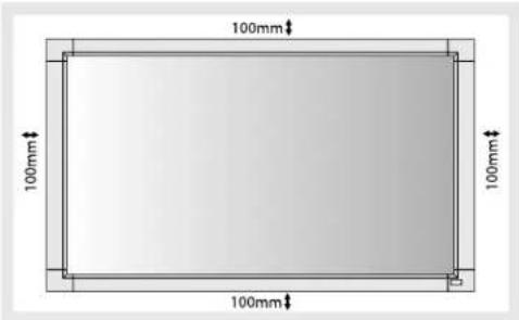 NEC MultiSync LCD3210 - Montaj için Havalandırma Gereksinimleri - 1