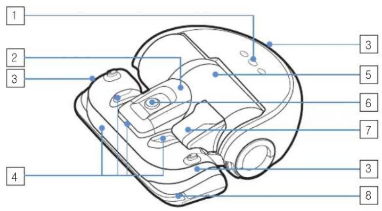 SAMSUNG POWERbot VR2AJ9040WG - Nomenclature des pièces - 1