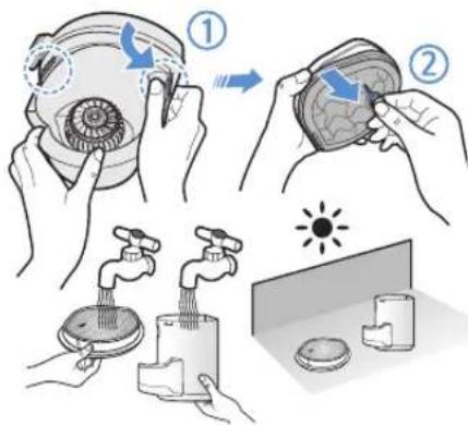 SAMSUNG POWERbot VR2AJ9040WG - Nettoyage du réservoir de poussière - 4
