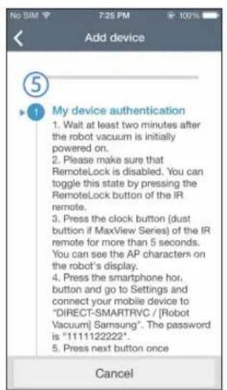 SAMSUNG POWERbot VR2AJ9040WG - Application Samsung Smart Home - 2