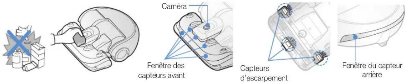 SAMSUNG POWERbot VR2AJ9040WG - Nettoyage des capteurs et de la caméra - 1