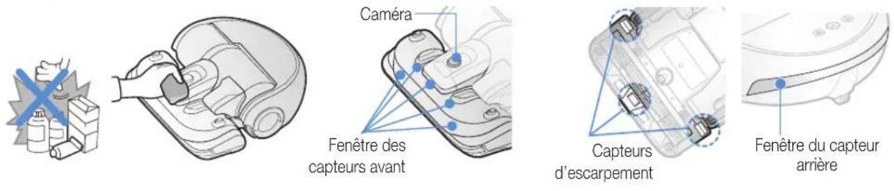 SAMSUNG POWERbot Essential VR2AJ9020UG - Nettoyage des capteurs et de la caméra - 1