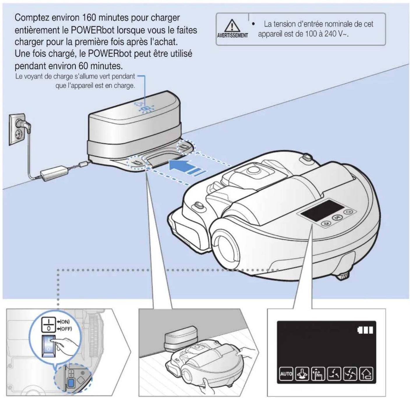 SAMSUNG POWERbot Essential VR2AJ9020UG - Mise en charge - 1