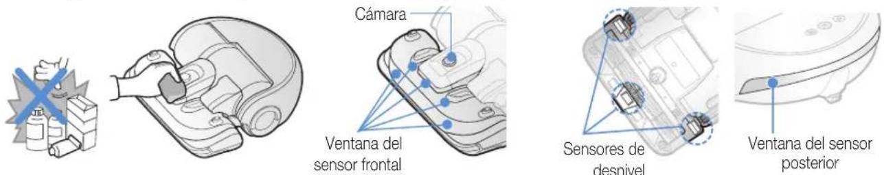 SAMSUNG POWERbot Essential VR2AJ9020UG - Limpieza de los sensores y la cámara - 1
