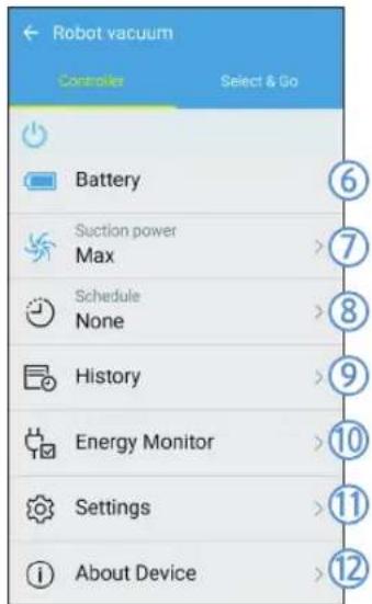 SAMSUNG POWERbot VR2AJ9250WW - Control del POWERbot - 2