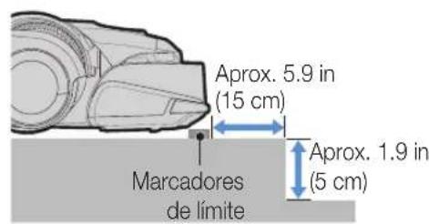 SAMSUNG POWERbot VR2AJ9250WW - Acerca de los marcadores de limite - 2