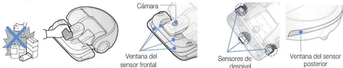 SAMSUNG POWERbot VR2AJ9250WW - Limpieza de los sensores y la CAMERA - 1