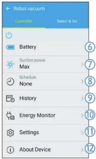 SAMSUNG POWERbot VR2AJ9250WW - Contrôle du POWERbot - 2