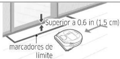 SAMSUNG POWERbot R7010 - Acerca de los marcadores de limite - 4