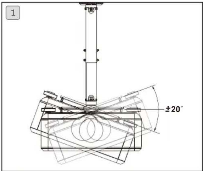 BENQ X12000 - Angolo di regolazione - 1