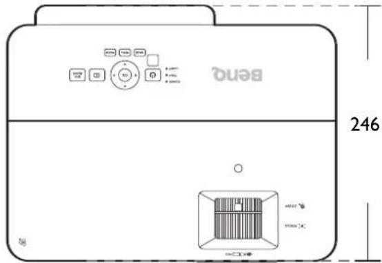 BENQ TK700STI - Dimensions - 1