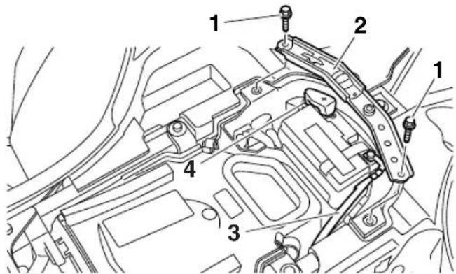 YAMAHA YFZ450R (2021) - Dépose de la batterie - 1