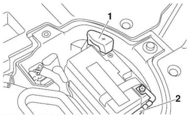 YAMAHA YFZ450R (2021) - Pose de la batterie - 1