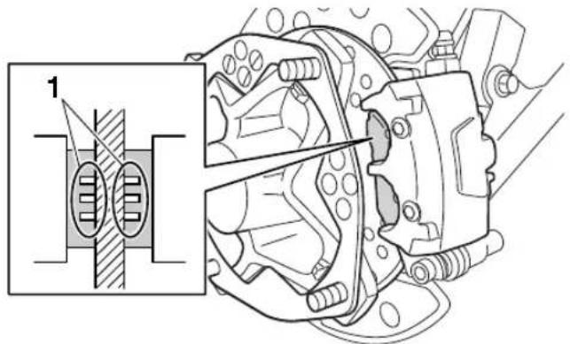 YAMAHA YFZ450R (2021) - Plaquettes de frein avant - 1