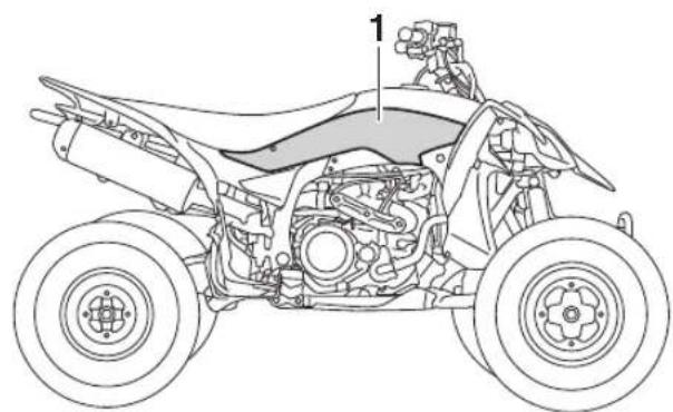 YAMAHA YFZ450R (2021) - Dépose et repose du carénage et des caches - 2