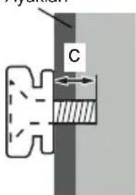 PANASONIC TX32JSW354 - Yandan görünüm - 1