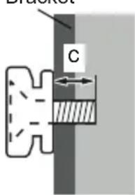 PANASONIC TX32JSW354 - When using the wall-hanging bracket - 2