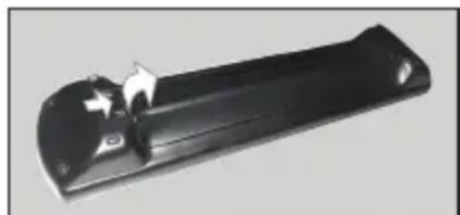 PANASONIC TX32JSW354 - Insertion des piles dans la télécommande - 1