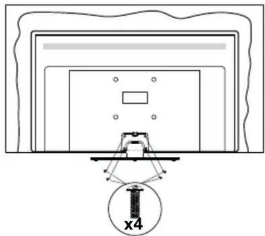 PANASONIC TX32JSW354 - Assembling the pedestal - 3