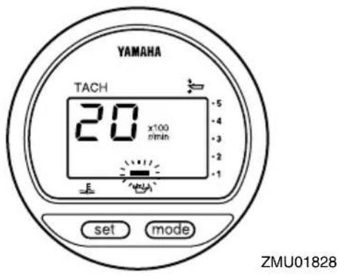 YAMAHA VF90 (2021) - Alerte de faible pression d'huile - 1