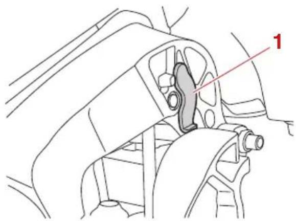 YAMAHA VF90 (2021) - Levier support de releavage pour modèle à système de trim - 1