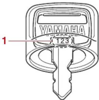 YAMAHA VF90 (2021) - Numéro de clé - 2