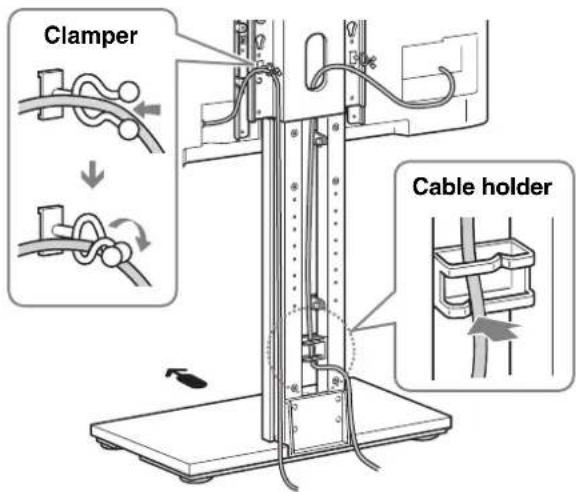 SONY SUFL71M - After connecting the cables to the TV, bundle the cables. - 1
