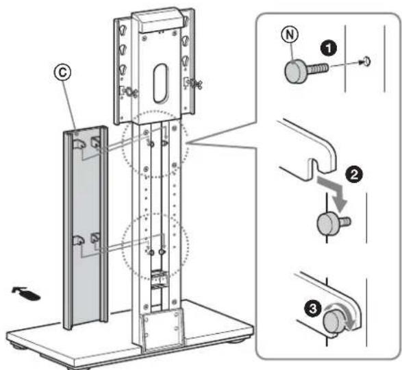 SONY SUFL71M - 1Assembling the floor stand - 4