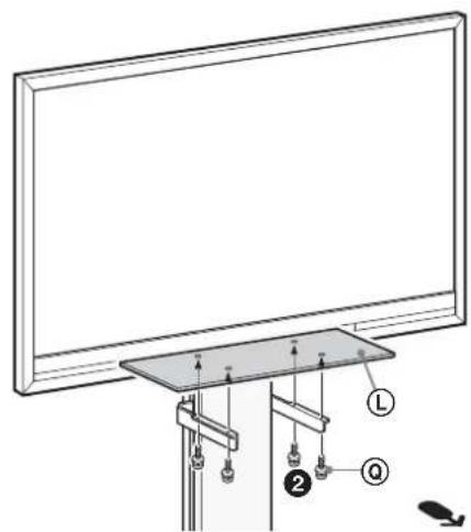 SONY SUFL71M - Installing the Center Speaker Table (For Home Theatre Systems only) - 3