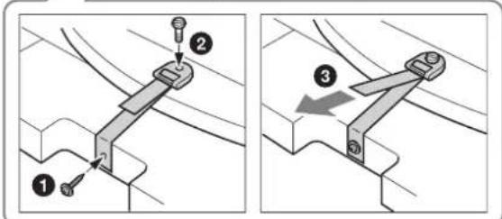 SONY SUFL300L - Attach the support belt. - 2