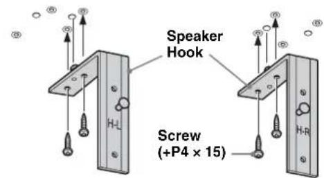 SONY SUFL300L - Attach the Speaker Hook. - 2