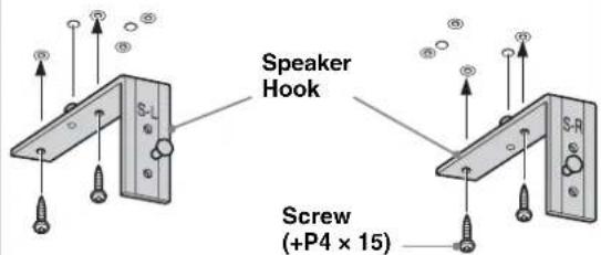 SONY SUFL300L - Attach the Speaker Hook. - 3