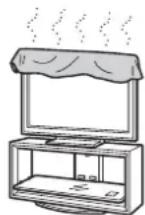 SONY SUFL300L - Ne bouchez pas les orifices de ventilation du téléviseur. - 1