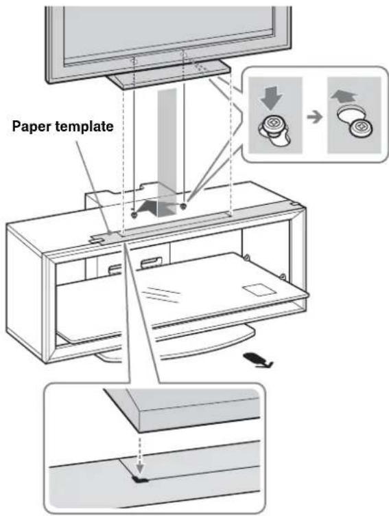 SONY SUFL300L - Install the TV onto the TV Stand. - 1