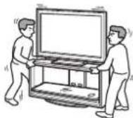 SONY SUFL300L - Do not move the TV Stand with the TV attached or with connected equipment inside. - 1