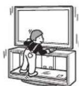 SONY SUFL300L - Do not allow children to climb on the TV Stand or crawl between the shelves. - 1