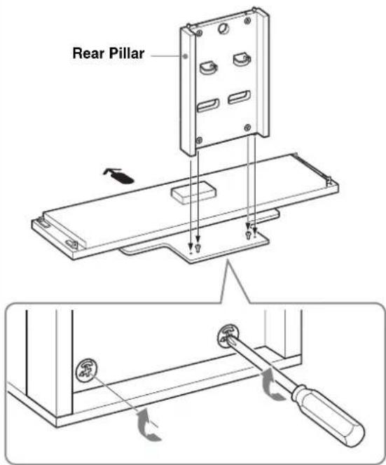 SONY SUFL300L - Attach the Rear Pillar to the Base Board. - 2