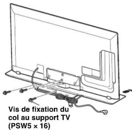 Vis de fixation du col au support TV (PSW5 x 16)
