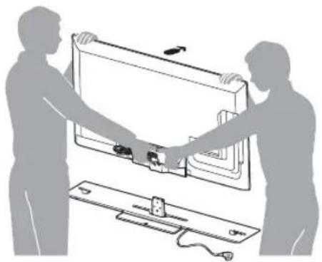 SONY SUB553S - Install the TV onto the TV Stand. - 1
