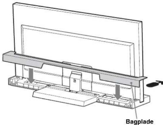 SONY SU40NX1 - Fastgor bagpladen til tv-bordet. - 1