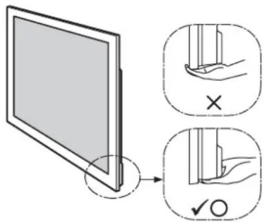 SONY SU40NX1 - Hold the TV at the specified point when moving the TV. - 3