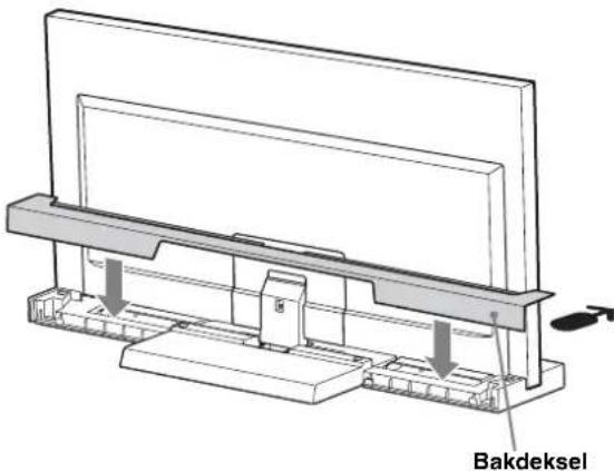 SONY SU40NX1 - Fest bakdekselet til TV-apparatet. - 1